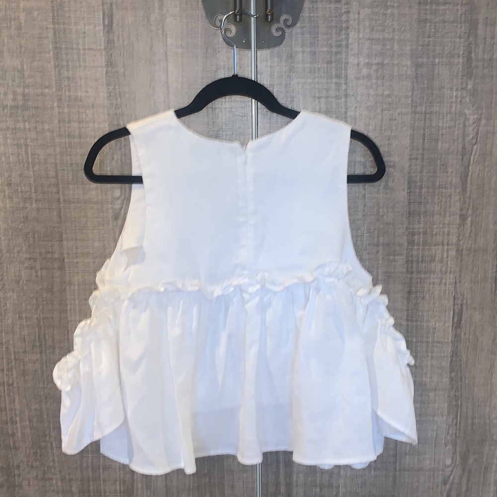 J.O.A. Layered Ruffle Cold Shoulder Top - Picture 6 of 12